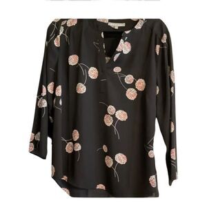 Daniel Rainn Womens Dandelion Long Sleeve Blouse Size 1X